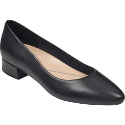 Caldise Leather Low Heel Dress Shoes