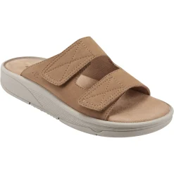 Red Slip On Sandals