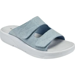 Red Slip On Sandals